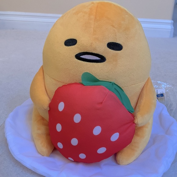 SANRIO - Gudetama with Strawberry [NWT - From Japan] - Picture 7 of 7